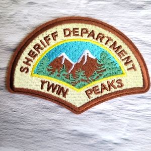 Twin Peaks Sheriff David Lynch Vintage Embroidered Iron on Patch